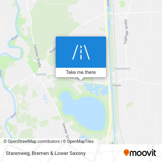 Starenweg map