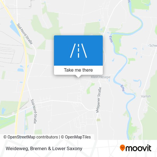 Weideweg map
