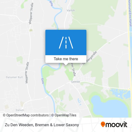 Zu Den Weeden map