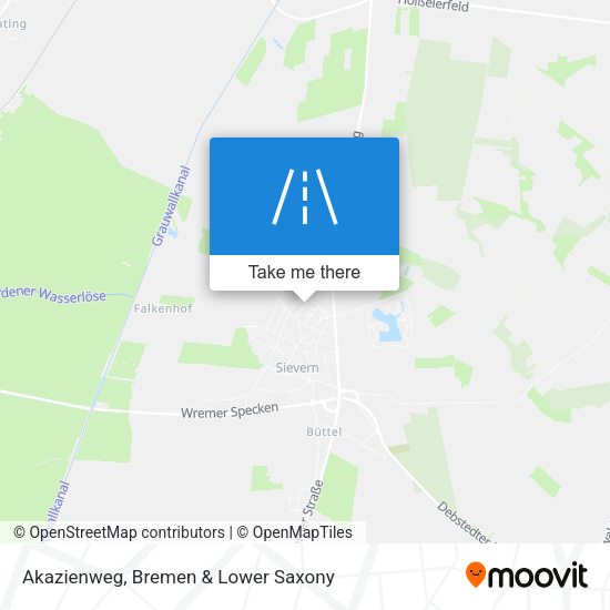 Akazienweg map