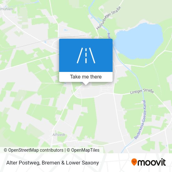 Alter Postweg map