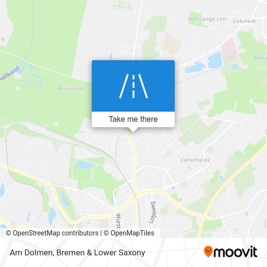 Am Dolmen map