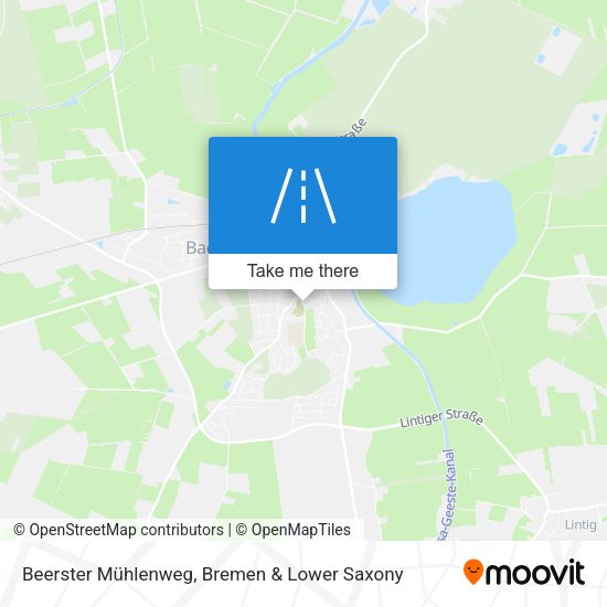 Beerster Mühlenweg map