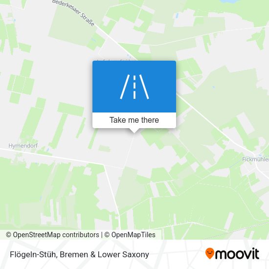 Flögeln-Stüh map