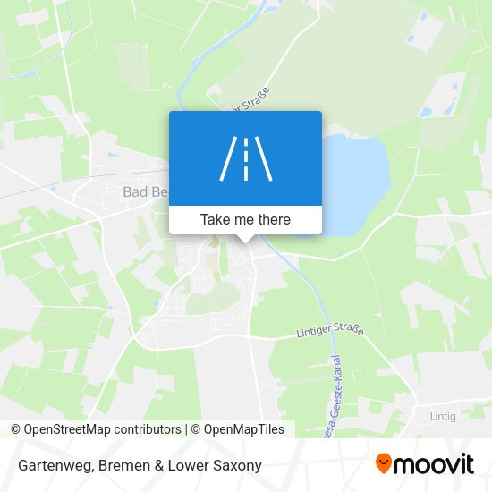 Gartenweg map