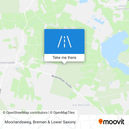 Moorlandsweg map