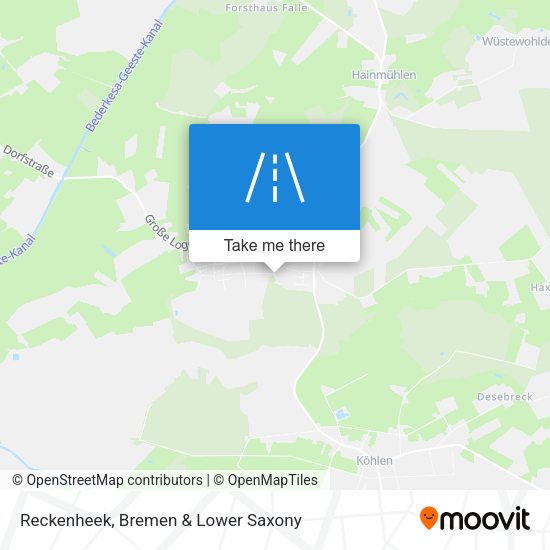 Reckenheek map