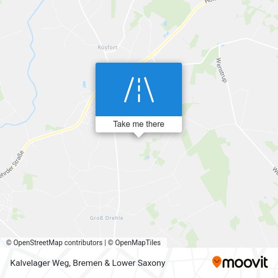 Kalvelager Weg map