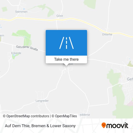 Auf Dem Thie map