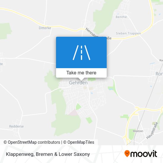 Klappenweg map