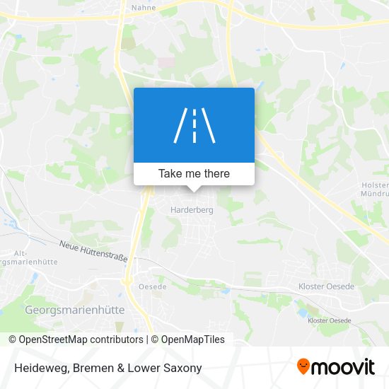 Heideweg map