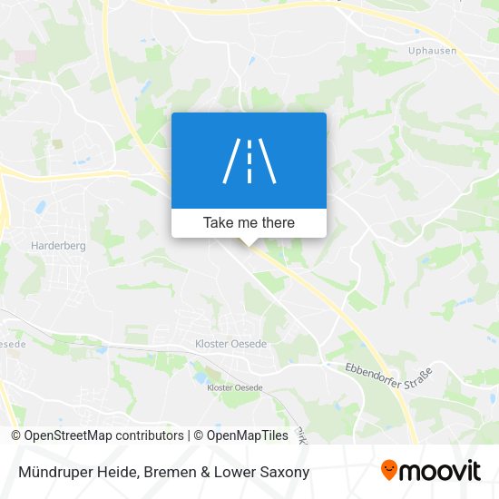 Mündruper Heide map