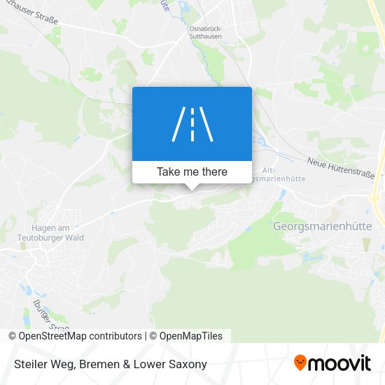 Steiler Weg map