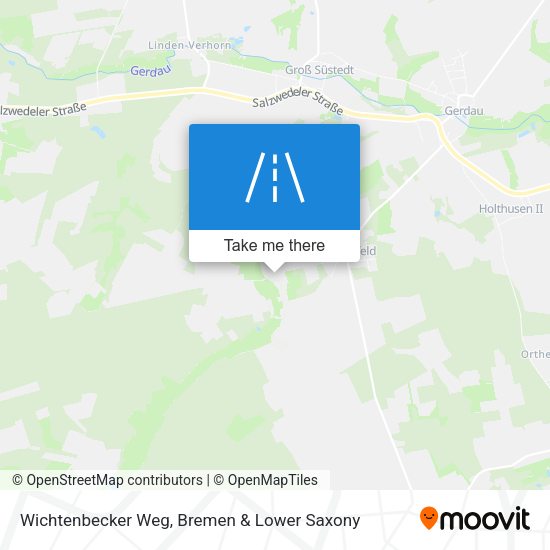 Wichtenbecker Weg map