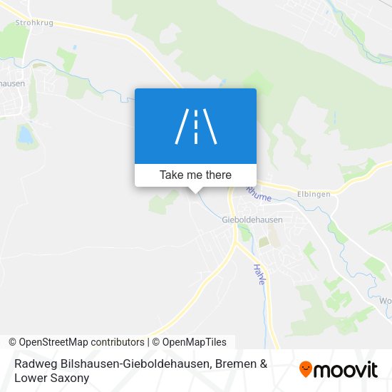 Radweg Bilshausen-Gieboldehausen map