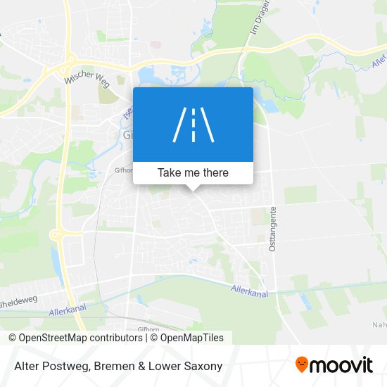 Alter Postweg map