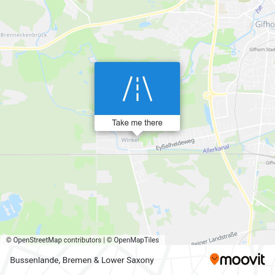 Bussenlande map