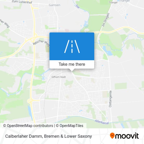 Calberlaher Damm map
