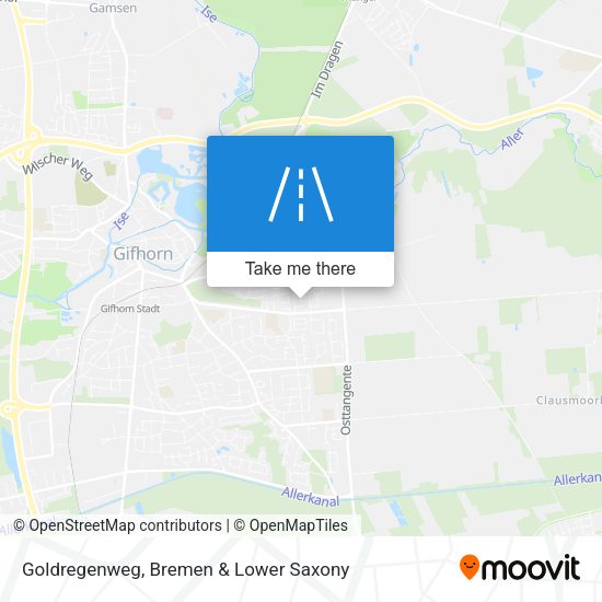 Goldregenweg map