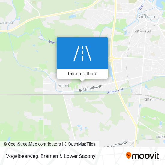 Vogelbeerweg map