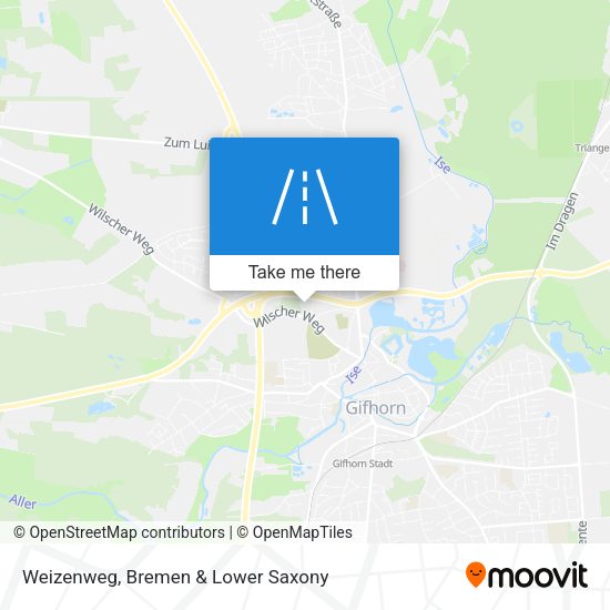 Weizenweg map