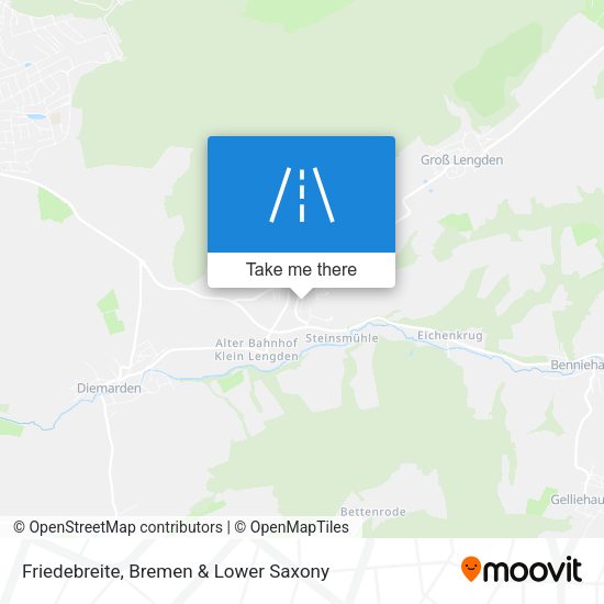 Friedebreite map