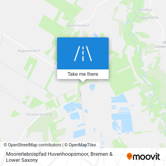 Moorerlebnispfad Huvenhoopsmoor map