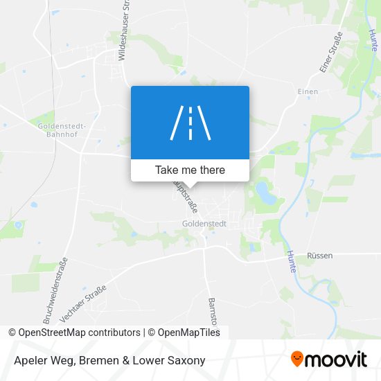 Apeler Weg map