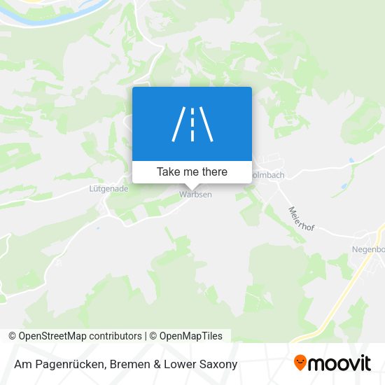 Am Pagenrücken map