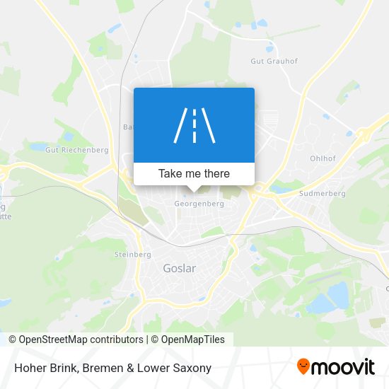 Hoher Brink map