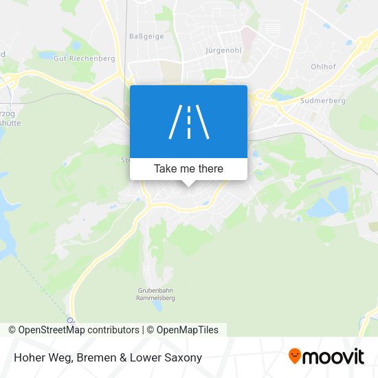 Hoher Weg map