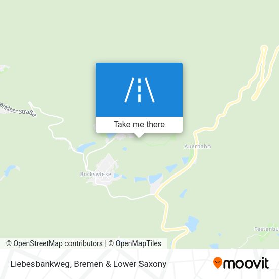Liebesbankweg map