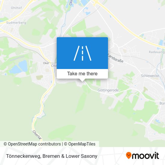 Tönneckenweg map