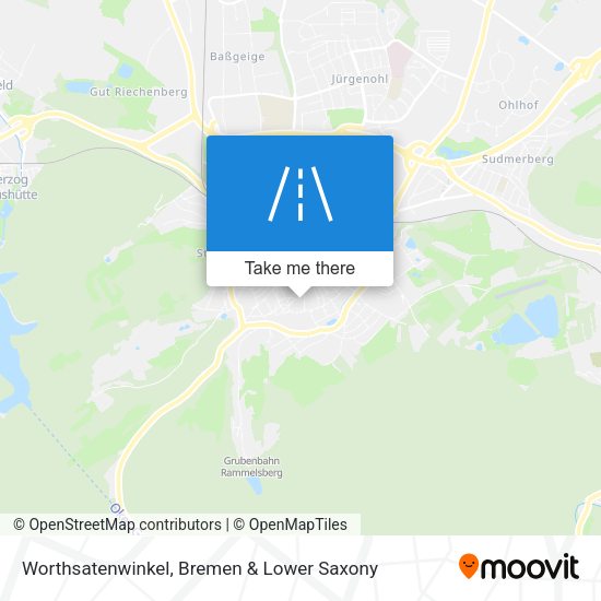 Worthsatenwinkel map