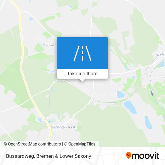 Bussardweg map