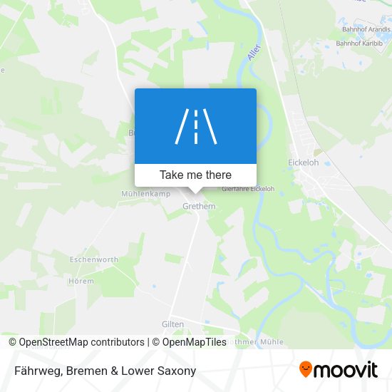 Fährweg map