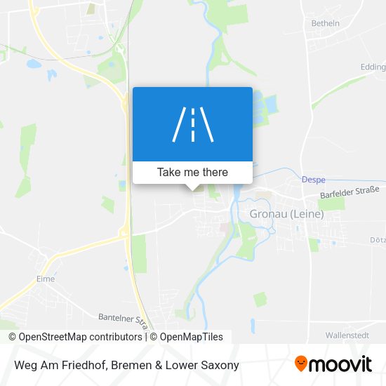 Weg Am Friedhof map