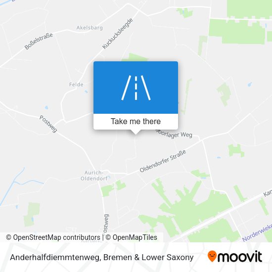 Anderhalfdiemmtenweg map