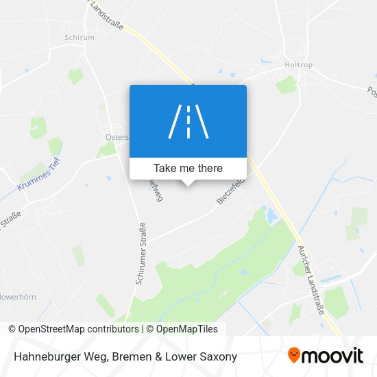Hahneburger Weg map