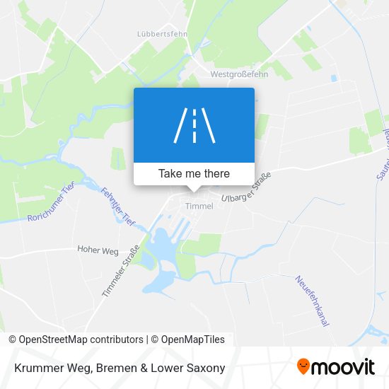 Krummer Weg map