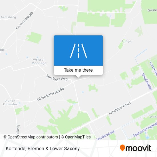 Körtende map