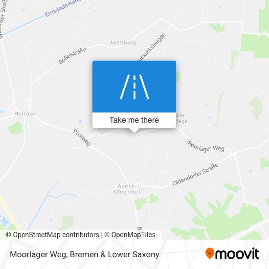 Moorlager Weg map