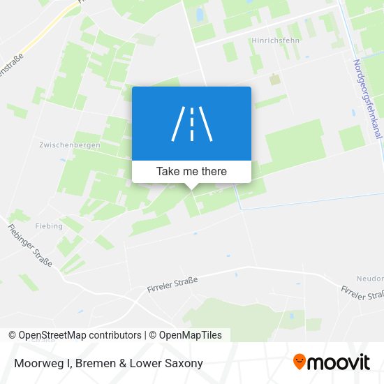 Moorweg I map