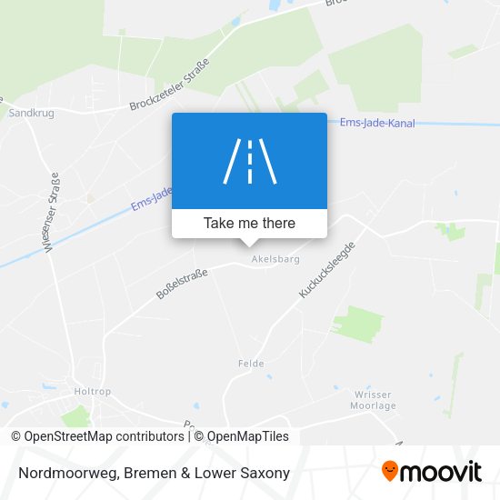 Nordmoorweg map