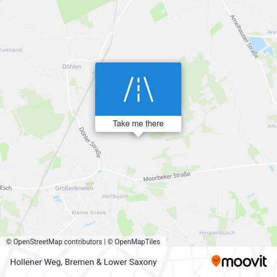 Hollener Weg map