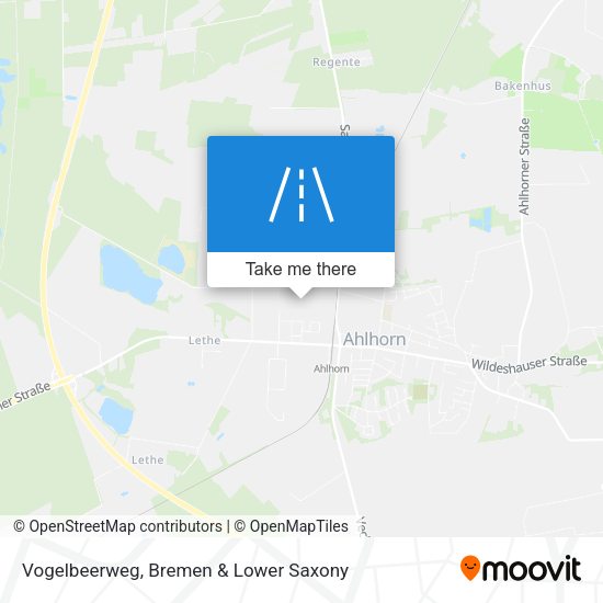 Vogelbeerweg map