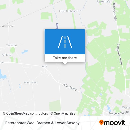 Ostergaster Weg map