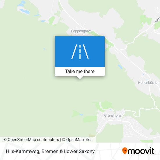 Hils-Kammweg map
