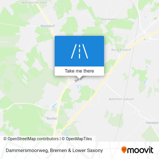Dammersmoorweg map