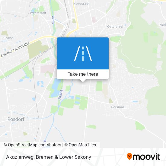 Akazienweg map